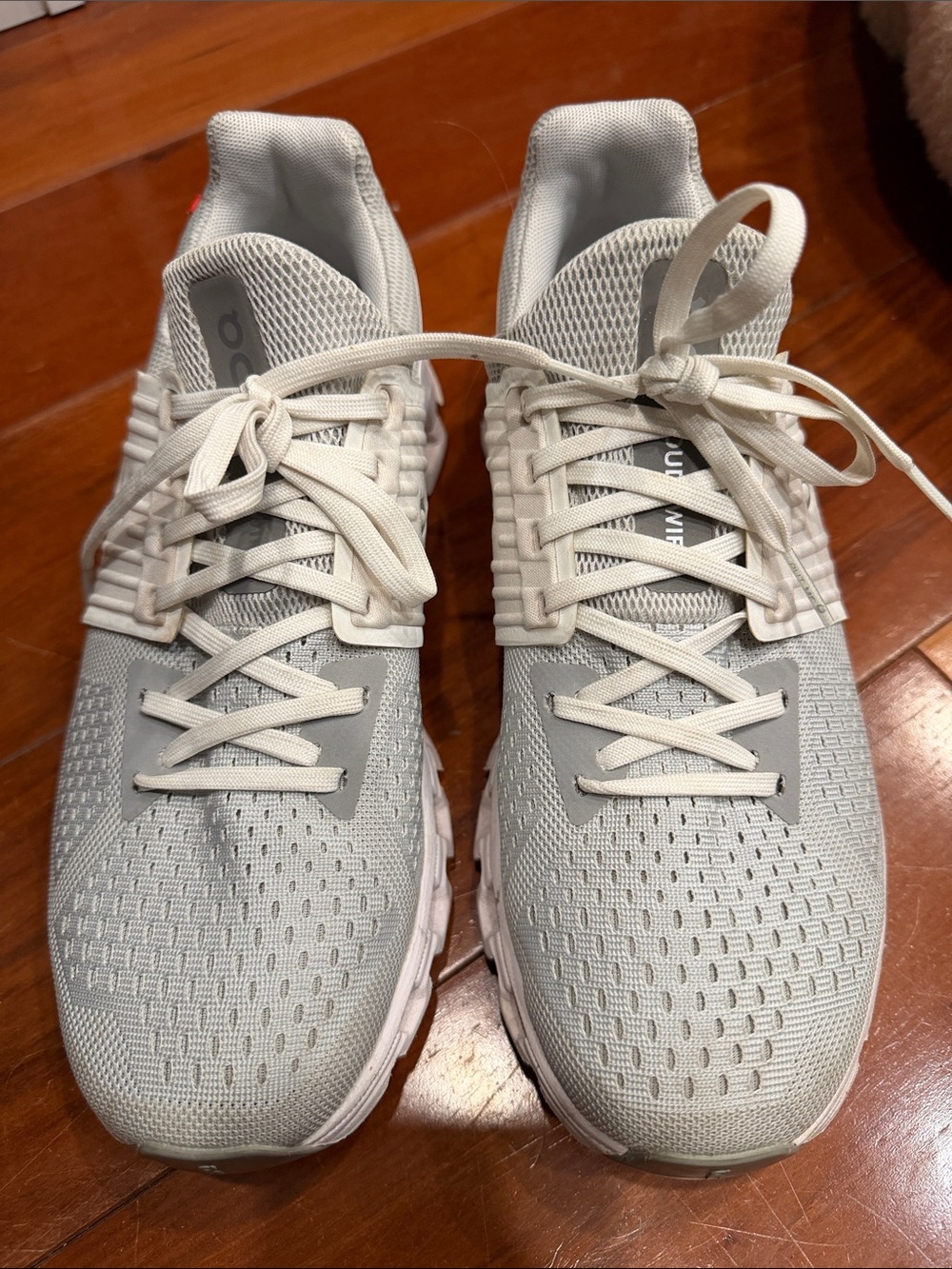 On Light Gray Running Sneakers